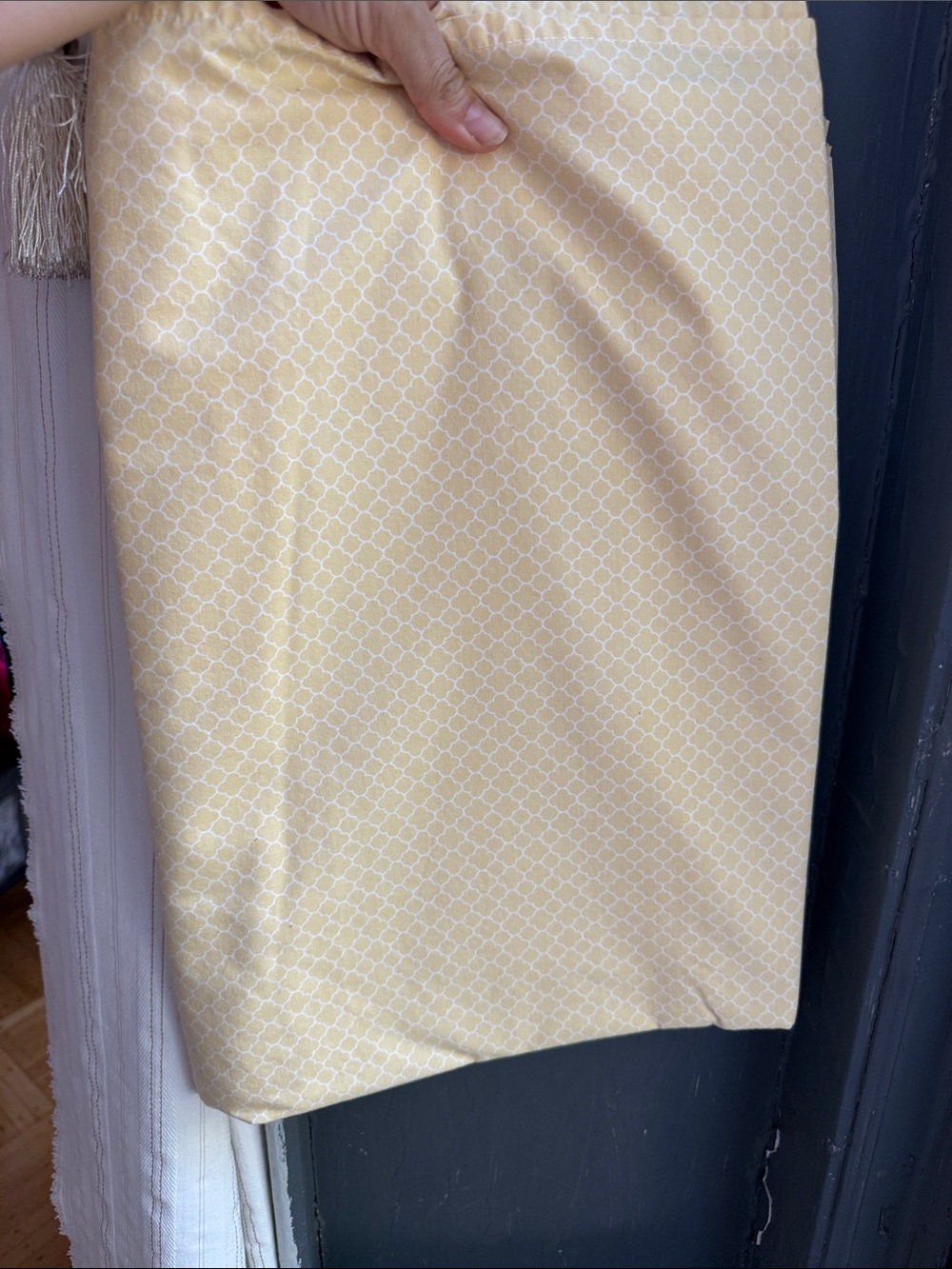 Light Yellow Patterned Twin Sheet